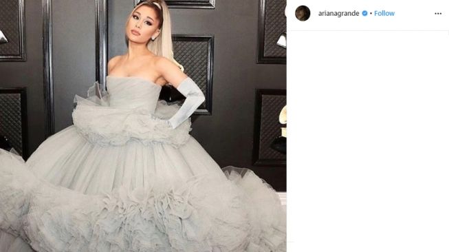 Ariana Grande di Grammy Awards 2020. (Instagram/@arianagrande)