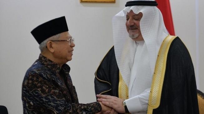 Temui Wapres Ma'ruf, Dubes Arab Saudi Bahas Dewan Tinggi Bilateral