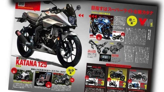 Suzuki Katana 150 dalam majalah Jepang Youngmachine (greatbiker.com)