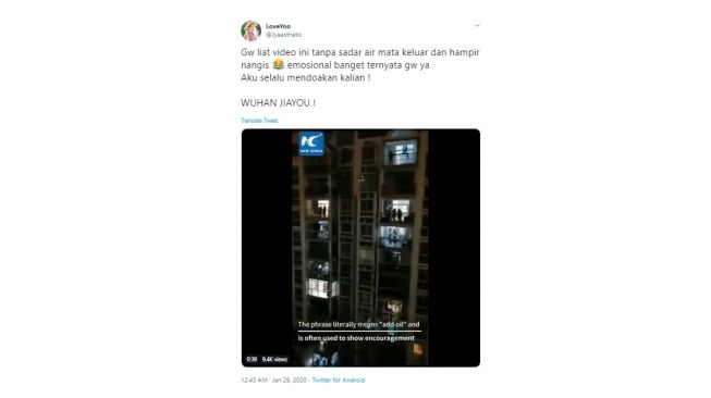 pengertian dunia nyata dan dunia maya Bikin Merinding Teriakan Wuhan Jiayou Menggema di Dunia 