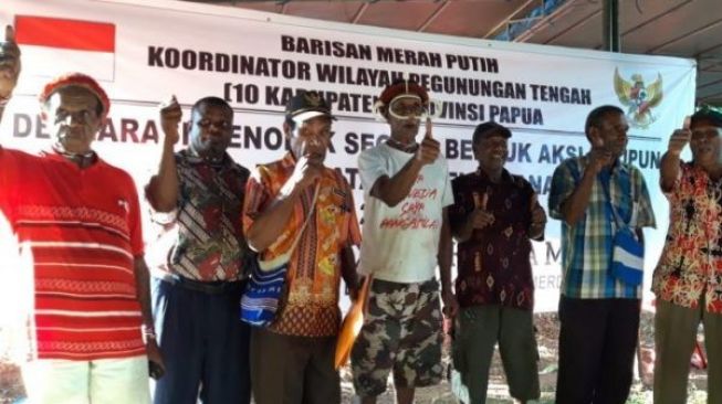 Barisan Merah Putih Wilayah La Pago Dukung Pelaksanaan PON Papua