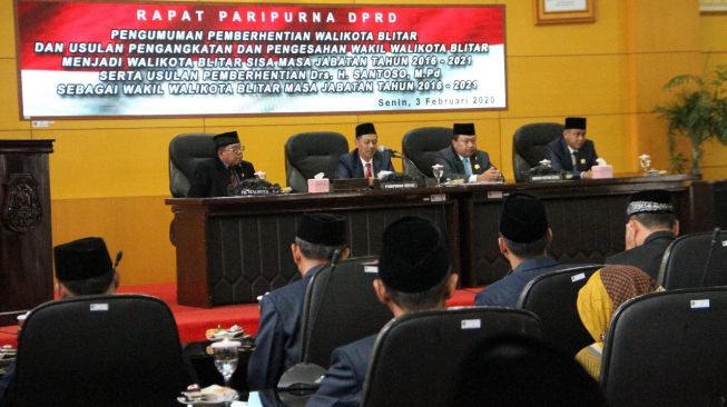 Samanhudi Dicopot dari Wali Kota Blitar, DPRD Ajukan Wakilnya ke Mendagri