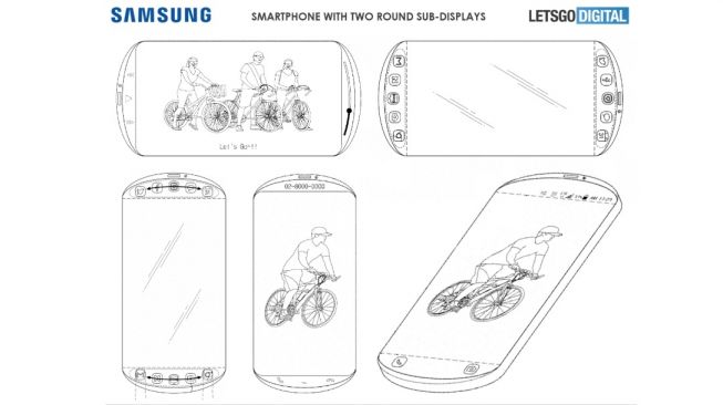 Paten smartphone baru Samsung. [LetsGoDigital]