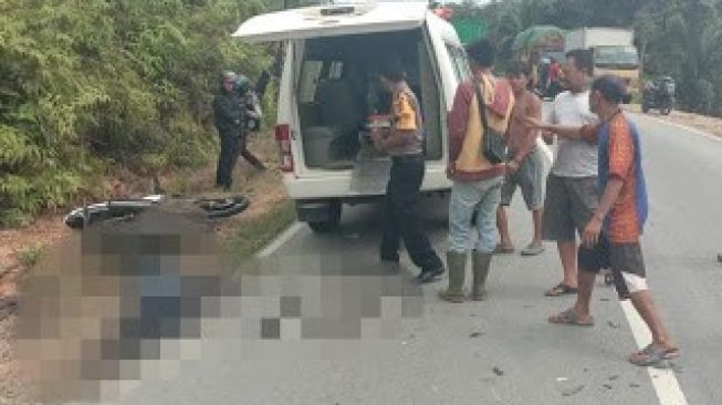 Pengguna Sepeda Motor Di Dunia Motor Vs Motor Beradu di Sanggau 1 Orang Saat Boncengan 