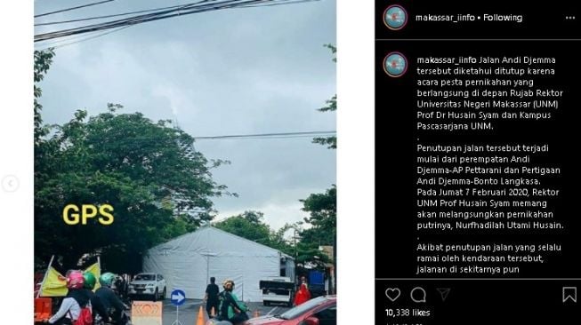 Viral Pernikahan Anak Rektor Bikin Jalan Ditutup, Warganet Murka