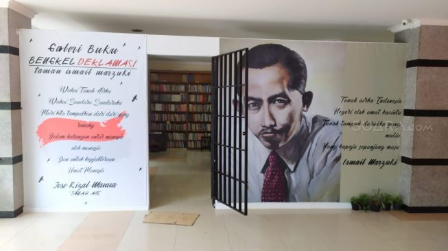 Galeri Buku Bengkel Deklamasi di Taman Ismail Marzuki. (Suara.com/Tyo)