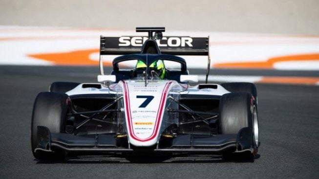 David Schumacher berlaga di pentas FIA F3 [Formula 1 via ANTARA Foto].