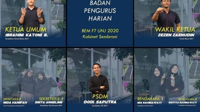 Foto Perempuan Pengurus BEM Diblur, UNJ Pentingkan Kesetaraan Gender