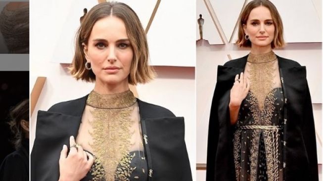 Jubah Natalie Portman curi perhatian di Oscar 2020. (Instagram/theworldoffashion2)