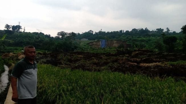 Longsor Hegarmanah, Pupuskan Asa Suhaya Nikmati Hasil Panen Sawah Warisan