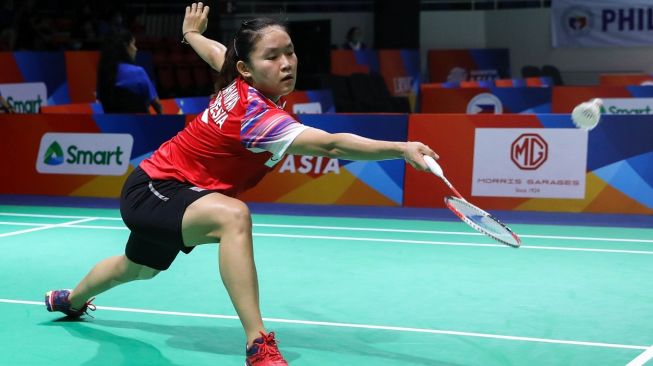 Pebulutangkis tunggal putri Indonesia, Ruselli Hartawan, menyumbang poin bagi tim putri Indonesia usai mengalahkan Maria Bianca Ysabel Carlos dari Filipina dalam penyisihan Grup Y BATC 2020, Rabu (12/2). [Humas PBSI]