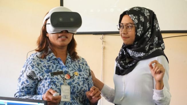 Millealab membantu guru membuat konten bahan ajar VR mereka sendiri. [Millealab]