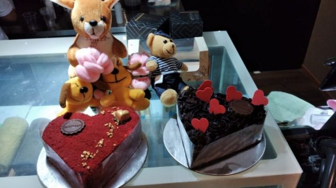 Cake spesial menyambut Valentine 2020 dari The Harvest Express. (Dok : The Harvest Express)