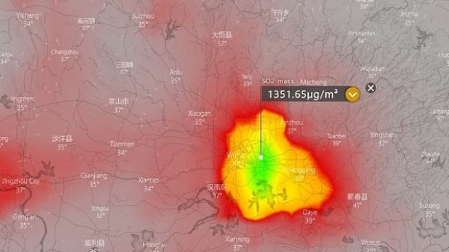 Peta Satelit Ini Sempat Rekam Kota Wuhan Merah Menyala, Kenapa?