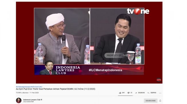 Terima Kasih Ustaz Erick! Pujian Aa Gym ke Menteri BUMN soal Akhlak