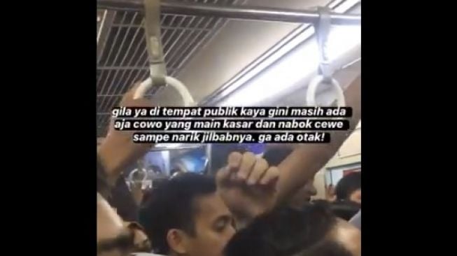 Viral Wanita Dianiaya hingga Hijab Dicopot Penumpang Pria di KRL