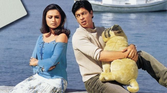 Shahrukh Khan dan Rani Mukerji di film Chalte Chalte