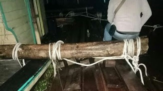 400 Batang Kayu Diamankan Polairud Polda Kalbar
