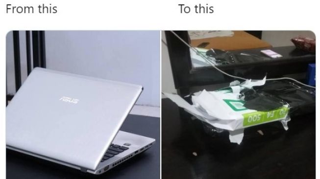 Viral Pencurian Laptop di Bus, Isi Tas Diganti Kertas 1 Rim