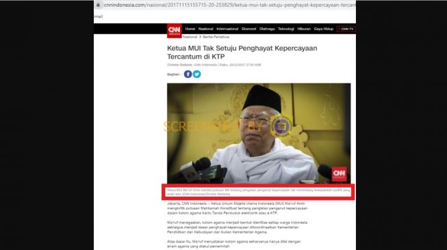 Penjelasan cek fakta, benarkah Maaruf Amin berkata Jokowi ahli menipu rakyat (turnbackhoax.id)