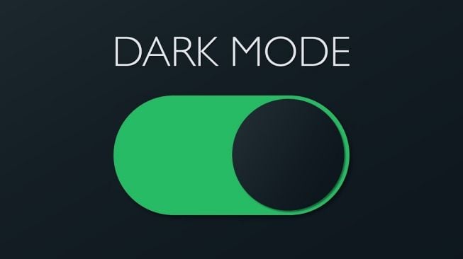 Mode gelap (dark mode). [Shutterstock]