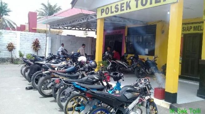Sembilan Knalpot Bogar Milik Pelajar di Moilong Diamankan Polisi