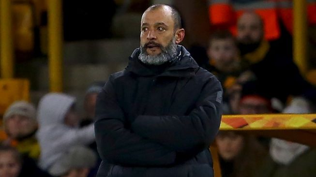 Manajer Wolves, Nuno Espirito Santo di touchline pada laga Liga Europa 2019/2020 kontra Espanyol di Molineaux, Jumat (21/2/2020) dini hari WIB. [GEOFF CADDICK / AFP]