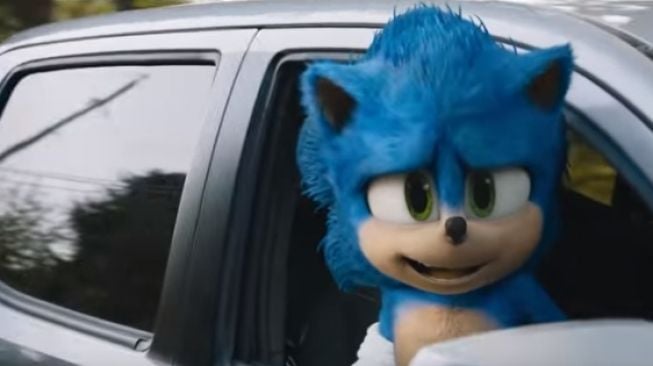 Salah satu adegan di film Sonic The Hedgehog [YouTube/ Paramount Pictures]