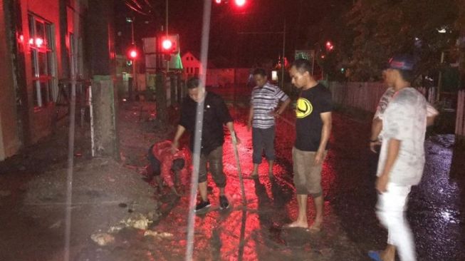 Banjir Ancam Kota Salakan, Anggota DPRD Bangkep Turun Lapangan