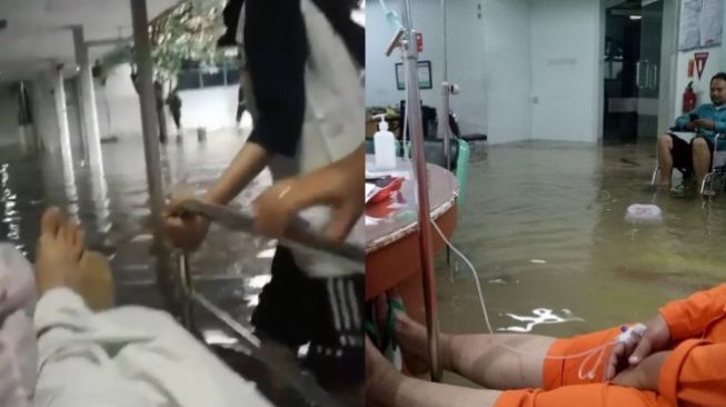 Video rumah sakit di Jakarta terendam banjir (instagram/hotmanparisofficial)