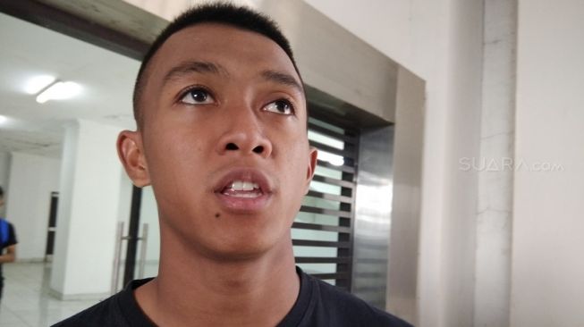 Winger Persib Bandung, Febri Hariyadi. [Suara.com/Aminuddin] 