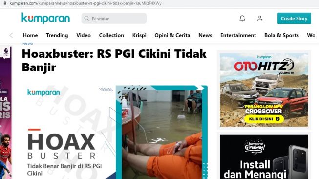 RS PGI Cikini tidak terkena banjir (kumparan.com)