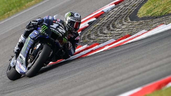 Pebalap MotoGP dari tim Monster Energy Yamaha, Maverick Vinales. [AFP/Mohd Rasfan]