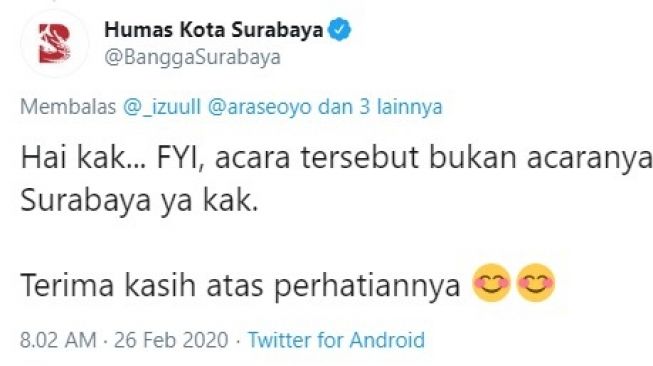 Pemkot Surabaya 'cuci tangan' soal sampah berserakan usai pertemuan lurah se-Jatim (Twitter)