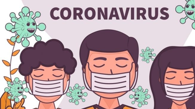 Ilustrasi virus Corona (Coronavirus) Covid-19. (Shutterstock)