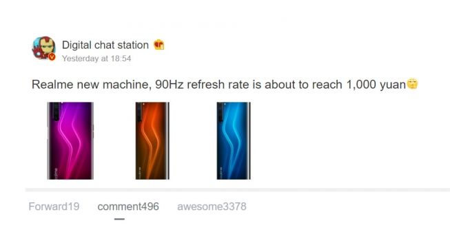 Bocoran Realme 6 Pro. [Weibo]
