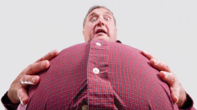 Ilustrasi lelaki mengalami obesitas. (Shutterstock)
