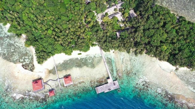 Pulau Sebaru Kecil di Kepulauan Seribu, Jakarta, Rabu (26/2). [ANTARA FOTO/Akbar Nugroho Gumay]