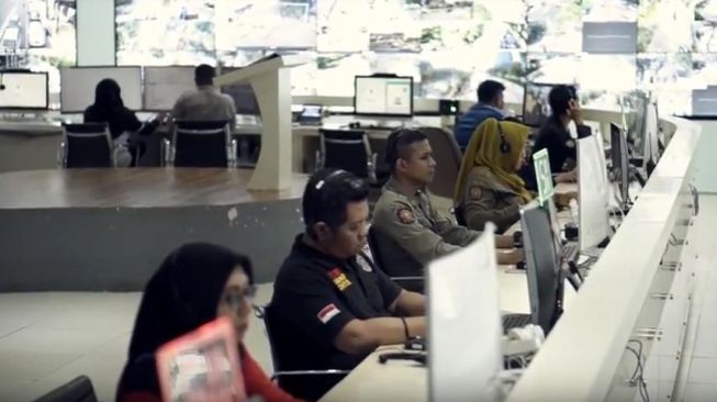 Ilustrasi Command Center di Kota Surabaya, Jawa Timur. (Dok : Pemkot Surabaya)