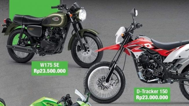 Leaflet sebutkan diskon produk Kawasaki [Instagram: Kawasaki Motor Indonesia].