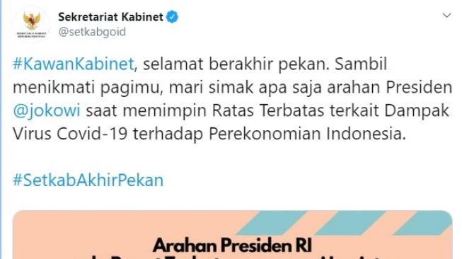 Kenapa Bagi Pemerintah Indonesia Virus Corona Soal Ekonomi