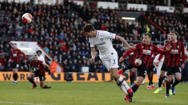 Imbang 2-2 Lawan Bournemouth, Marcos Alonso Jadi Penyelamat Chelsea