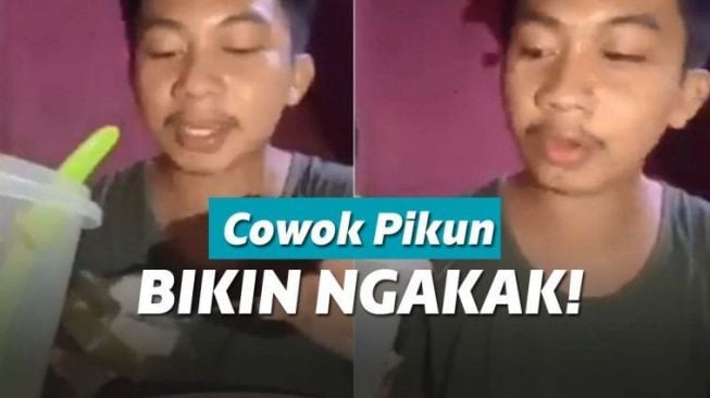 Makanan Unik Kekinian Sendok Hiilang di Tengah Aksi Mukbang Pria Ini Bikin 