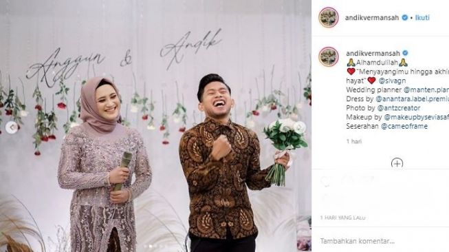 Calon istri Andik Vermansah, Silvia Anggun. (Instagram/@andikvermansah).