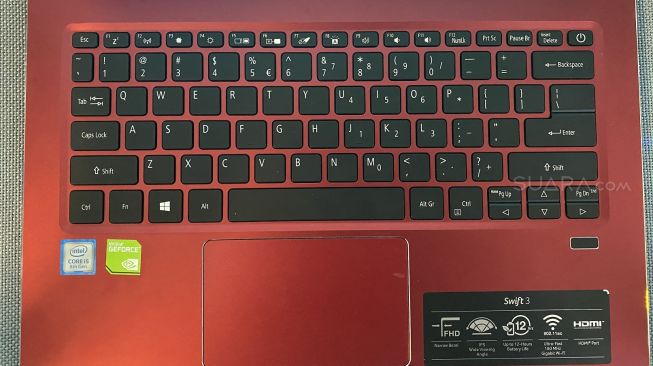 Acer Swift 3 Infinity. [Suara.com/Tivan Rahmat]