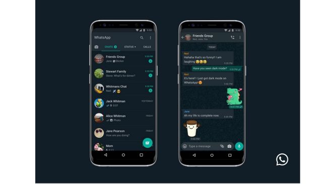 Begini Cara Aktifkan Dark Mode WhatsApp di Android dan iOS