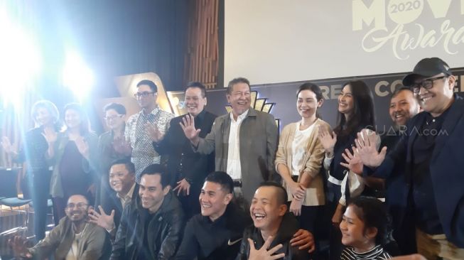 Jumpa pers Indonesia Box Office Movie Awards (IBOMA) 2020 [Suara.com/Yuliani]