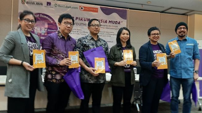 Peluncuran buku pikun usia muda oleh Yayasan Alzheimer Indonesia bekerjasama dengan FK Universitas Atma Jaya. (Suara.com/Dini Afrianti)