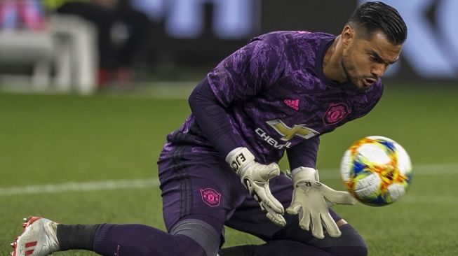 Kiper Manchester United, Sergio Romero. [TONY ASHBY / AFP]