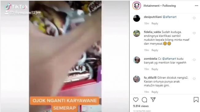 Demi Konten TikTok, Remaja Acak-acak Makanan di Minimarket